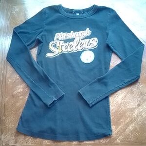 Vintage Pittsburgh Steelers Woman's Black Long Sleeve Shirt!!!